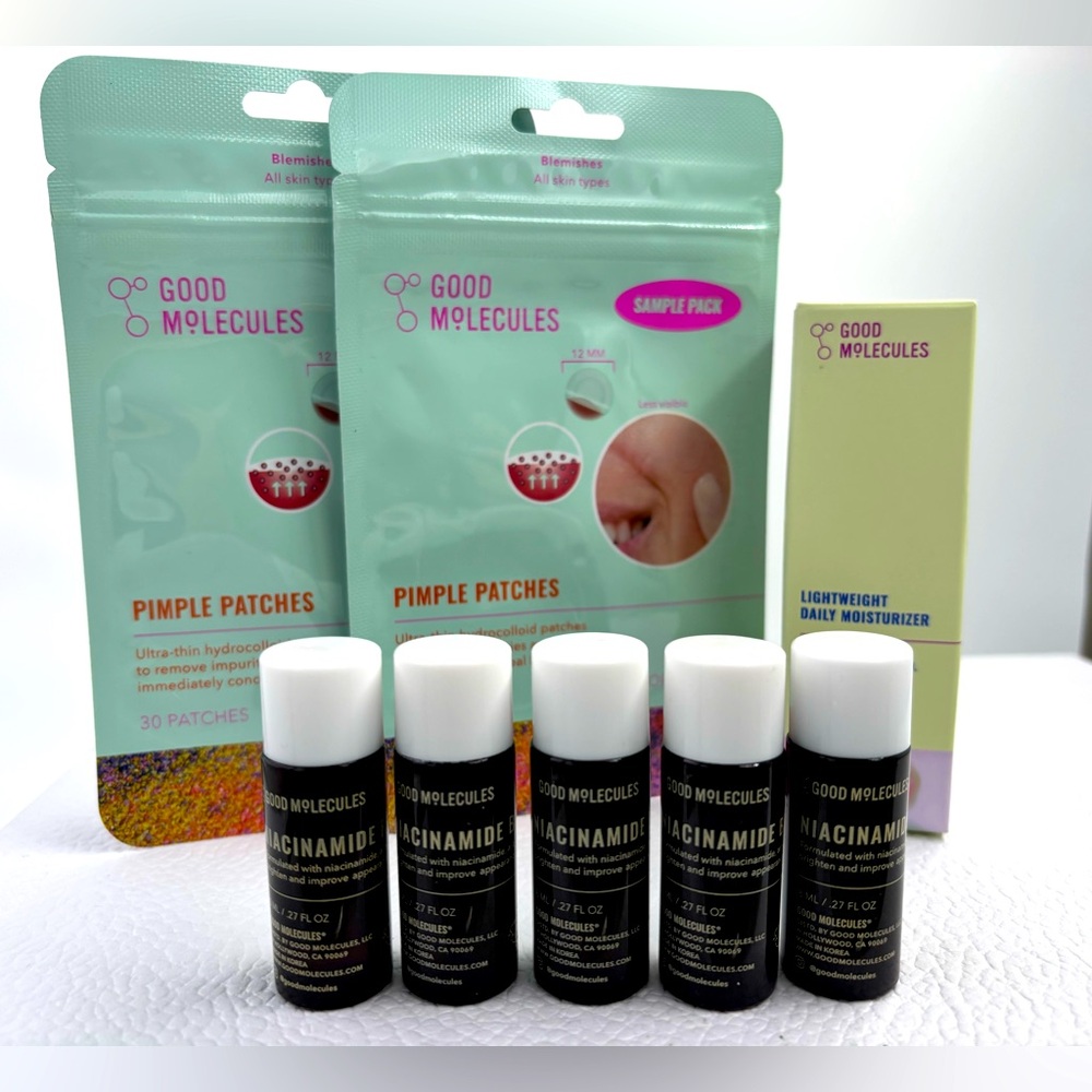 NWT Good Molecules 8 pcs moisturizer toner patch deluxe mini travel bundle